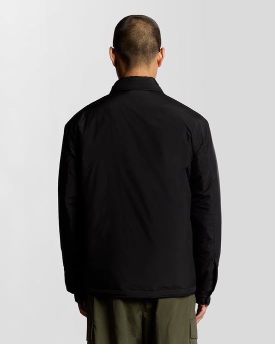 Lyle & Scott Steppjacke mit Kragen – Schwarz - Image 4