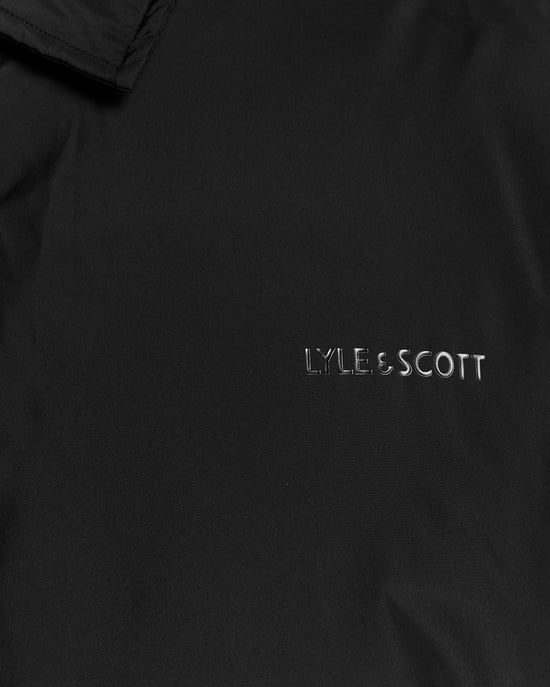 Lyle & Scott Steppjacke mit Kragen – Schwarz - Image 6