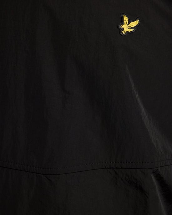 Lyle & Scott Sweatshirt mit halben Raglanärmeln und Einsätzen - Schwarz - Image 5