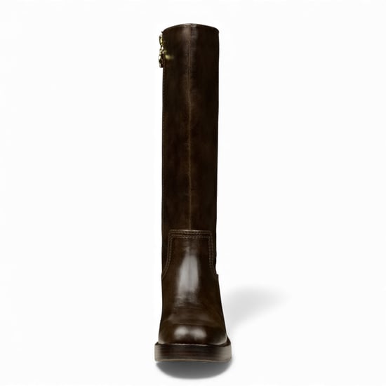 Windsorsmith Damen-Reitstiefel aus espressobraunem Kunstleder, kniehoch - Technik - Image 4