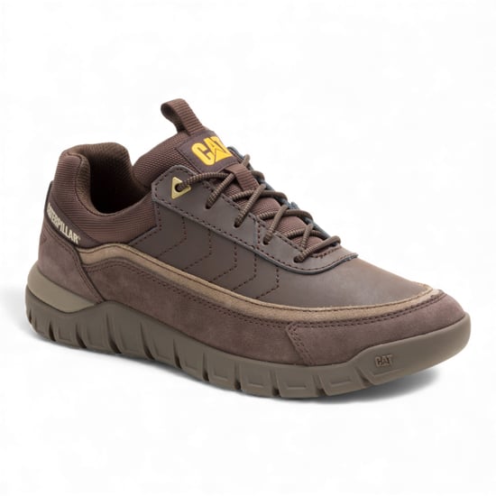 CAT Caterpillar Herren-Wanderschuhe aus braunem Leder - Versage Lo - Image 3