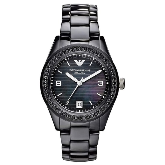 Emporio Armani Damenuhr Quartz Schwarz - Image 1