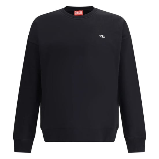 Diesel Sweatshirt Mit Kleinem Logo, Schwarz - Image 1