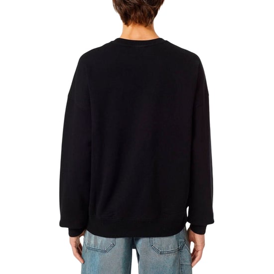 Diesel Sweatshirt Mit Kleinem Logo, Schwarz - Image 2