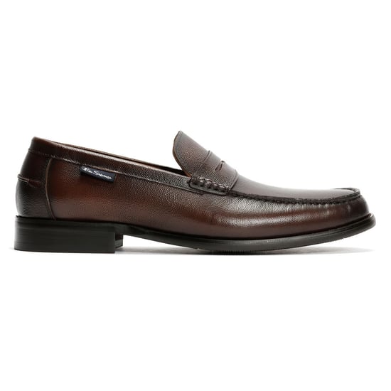 Ben Sherman Hester Leder Herren Braune Slipper - Image 5