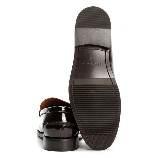 Ben Sherman Buster Leder Männer Rote Slipper - Image 4