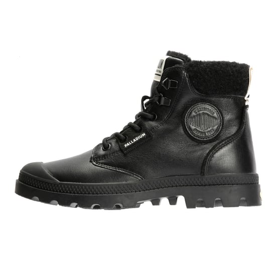 Palladium Pampa HI Snow Warm Leder Damen Schwarze Stiefel - Image 6