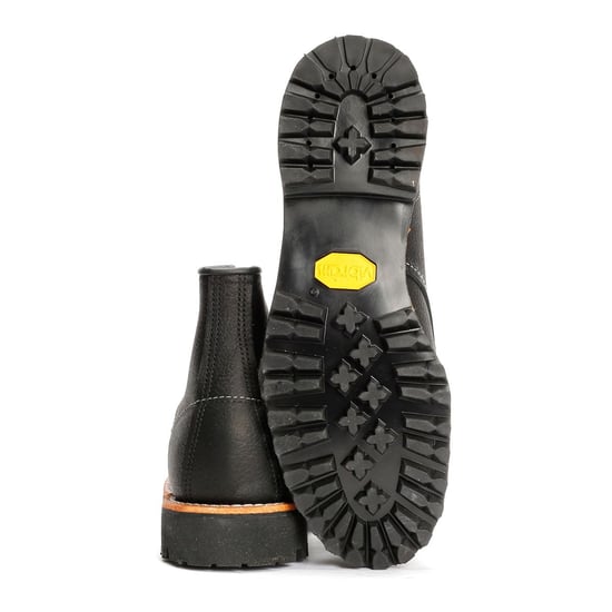 Red Wing Roughneck 6" Moc Toe Leder Herren Schwarze Stiefel - Image 4