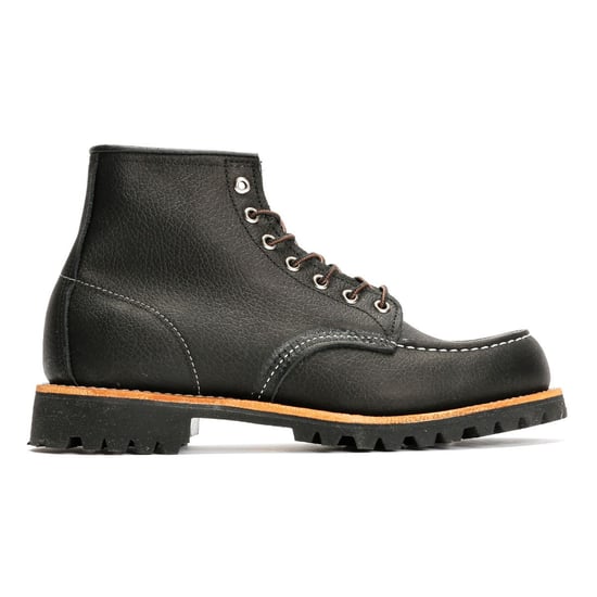 Red Wing Roughneck 6" Moc Toe Leder Herren Schwarze Stiefel - Image 5