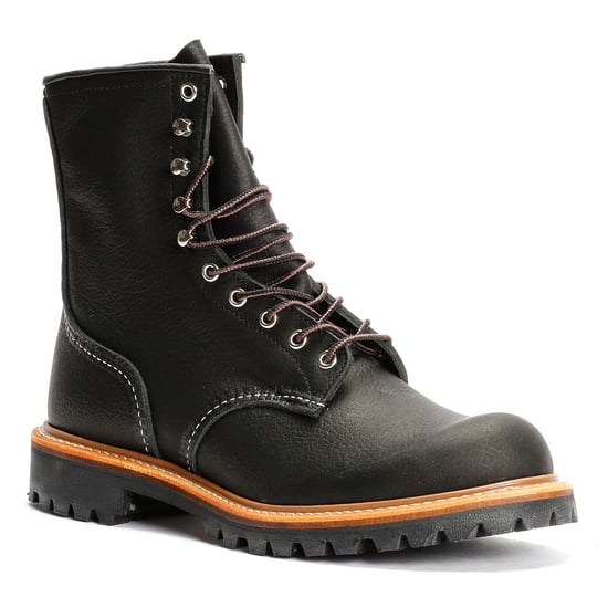 Red Wing 8-Inch Logger Leder Herren Schwarze Stiefel - Image 2