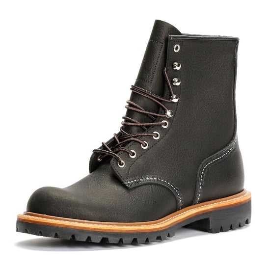 Red Wing 8-Inch Logger Leder Herren Schwarze Stiefel - Image 3