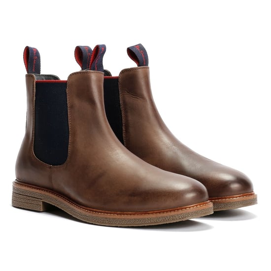 Ben Sherman Walker Chelsea Leder Herren Braune Stiefel - Image 1