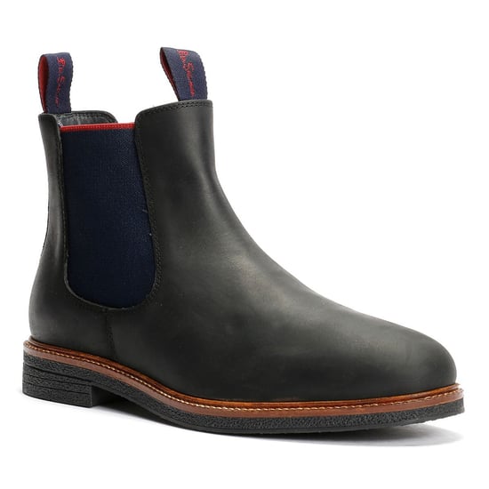 Ben Sherman Walker Chelsea Leder Herren Schwarze Stiefel - Image 2