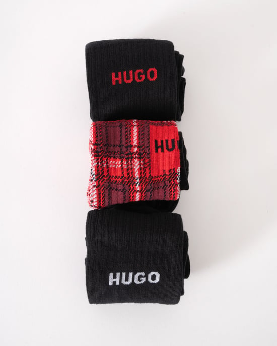 Offene verschiedene Socken in Schwarz (3er Pack) - Image 4