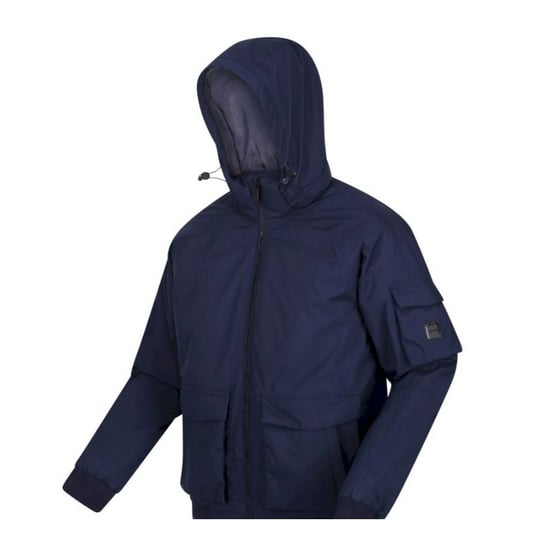 Regatta Mens Faizan Hooded Waterproof Jacket (Marine) - Image 3