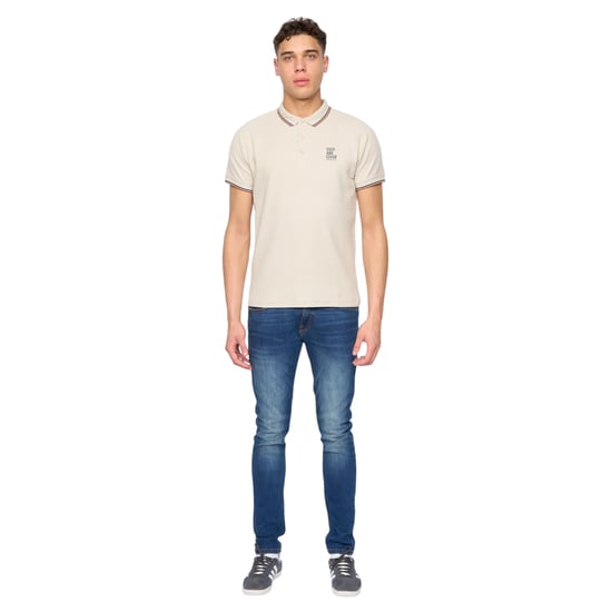 Duck and Cover - "Melports" Poloshirt für Herren (Naturweiß) - Image 4