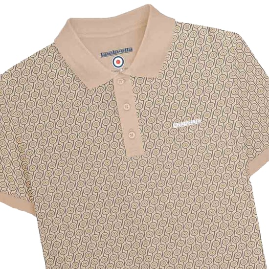 Lambretta - Poloshirt für Herren, Groß und Hoch (Steinfarben) - Image 3
