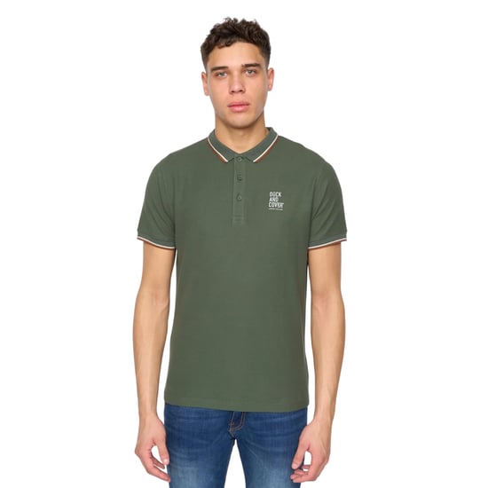 Duck and Cover - "Melports" Poloshirt für Herren (Khakigrün) - Image 1