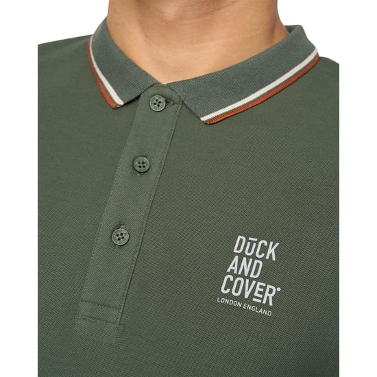 Duck and Cover - "Melports" Poloshirt für Herren (Khakigrün) - Image 3
