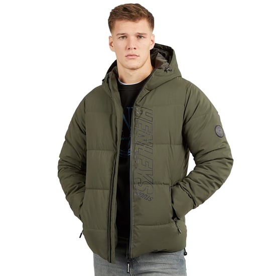 Henleys - "System Ski" Steppjacke für Herren (Khakigrün) - Image 4