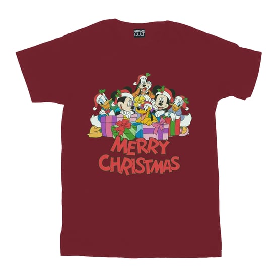 Disney - "Mickey Mouse and Friends" T-Shirt für Herren (Burgunderrot) - Image 1