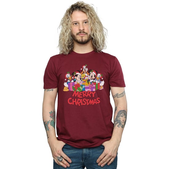 Disney - "Mickey Mouse and Friends" T-Shirt für Herren (Burgunderrot) - Image 3