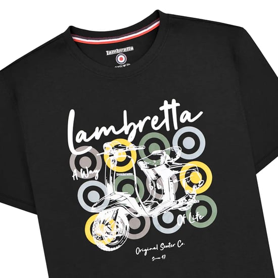 Lambretta - T-Shirt für Herren, Groß und Hoch (Schwarz) - Image 3