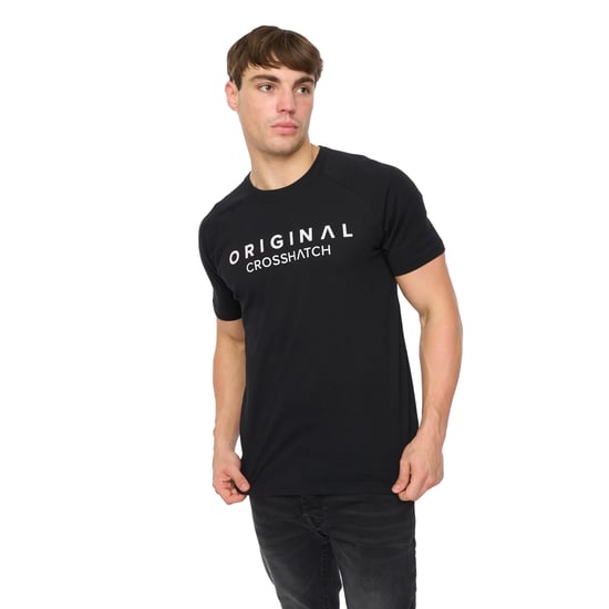 Crosshatch - "Chantlars" T-Shirt für Herren (Schwarz) - Image 1