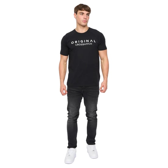 Crosshatch - "Chantlars" T-Shirt für Herren (Schwarz) - Image 3