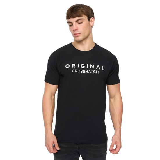 Crosshatch - "Chantlars" T-Shirt für Herren (Schwarz) - Image 4