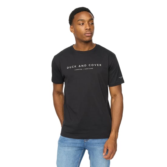 Duck and Cover - "Crytons" T-Shirt für Herren, Schwer (Schwarz) - Image 3