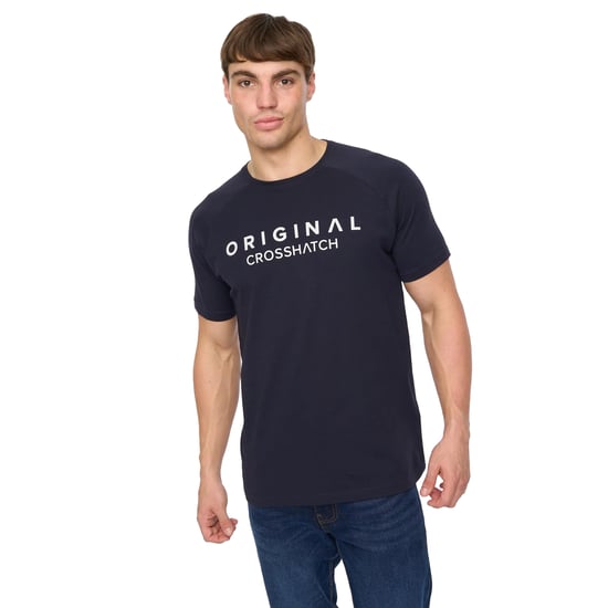Crosshatch - "Chantlars" T-Shirt für Herren (Marine) - Image 4