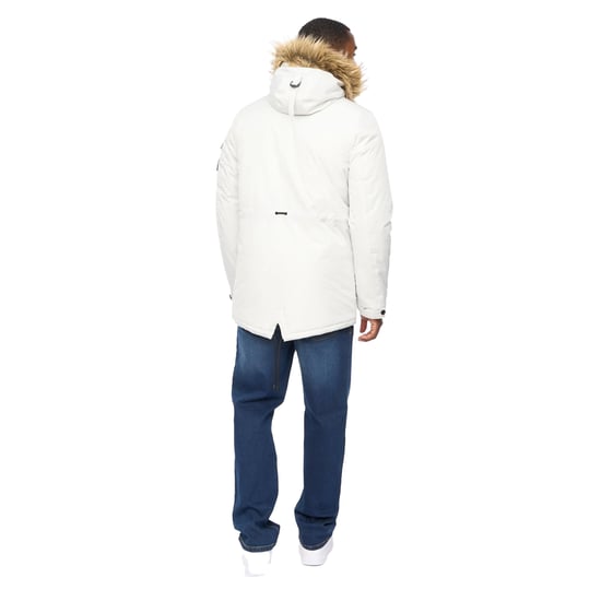 Crosshatch - "Parkmoore MVE" Parka für Herren (Grau/Rosa) - Image 2