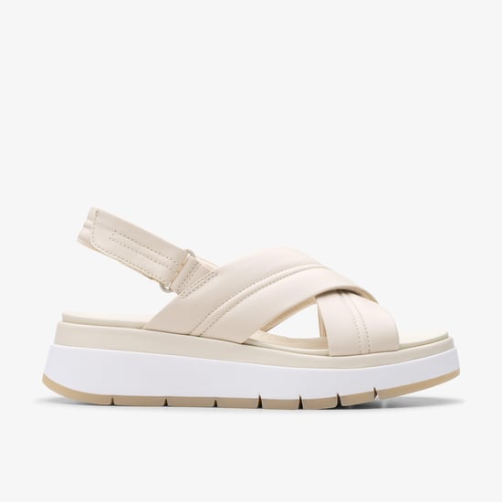Tuscan Cross Cream Leather Sandalen - Image 1