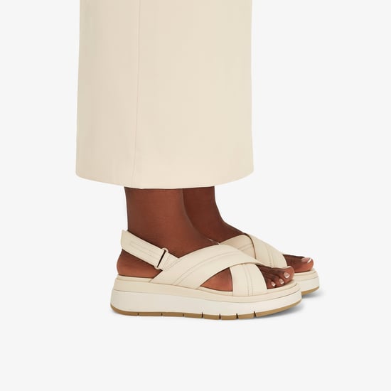 Tuscan Cross Cream Leather Sandalen - Image 2