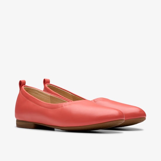 Fawna Soft Coral Leather Schuhe - Image 4