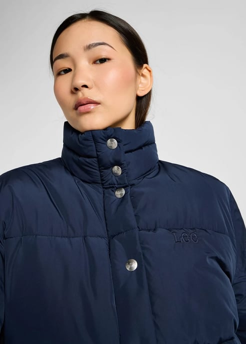Lee - Kurze lässige Steppjacke - Indigo - Image 5