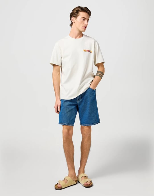 Wrangler - T-Shirt mit großem Aufdruck - Weiß - Image 2