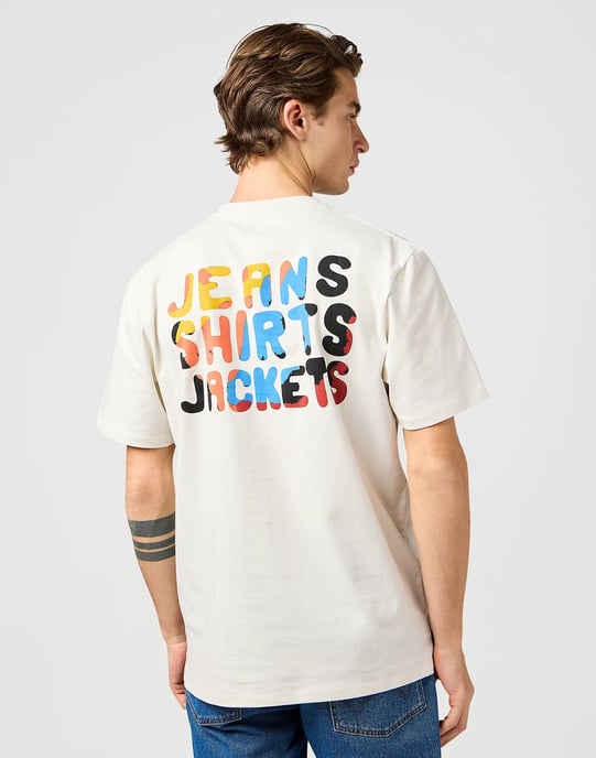 Wrangler - T-Shirt mit großem Aufdruck - Weiß - Image 5