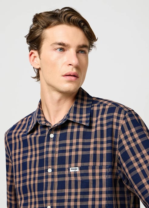 Wrangler – Hemd – Raw Umber – Indigo - Image 5