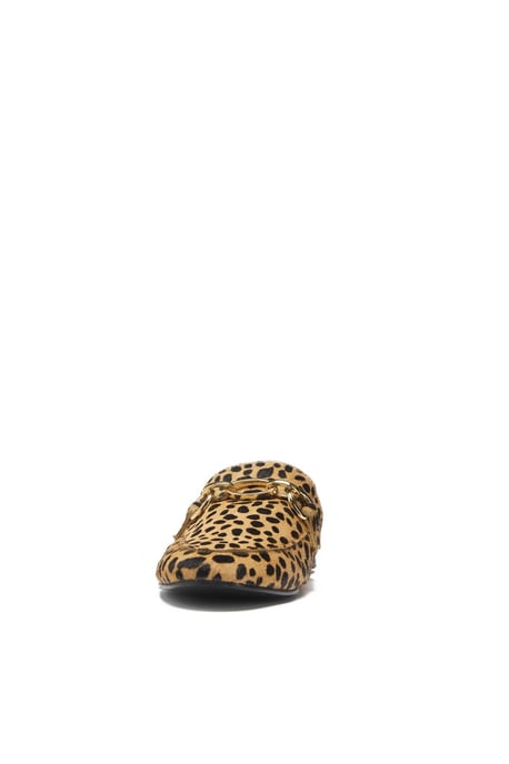 Samba Cheetah Leather Backless Mule - Image 5