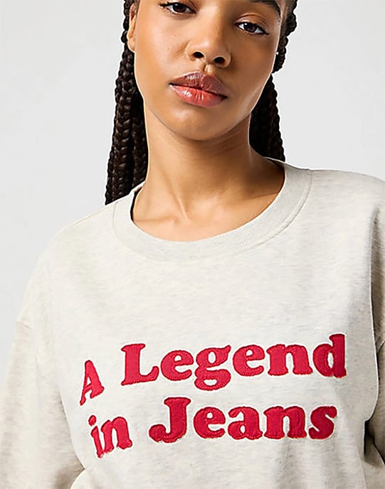 Wrangler - Relaxed - Sweatshirt - Hafer - Image 2