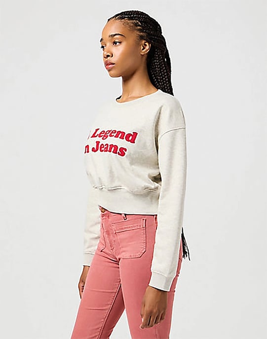 Wrangler - Relaxed - Sweatshirt - Hafer - Image 4