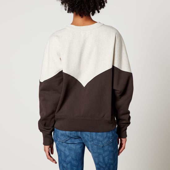 Damen Isabel Marant Étoile Houston Bi-Colour Logo Sweatshirt in Braun/Weiß - Image 2