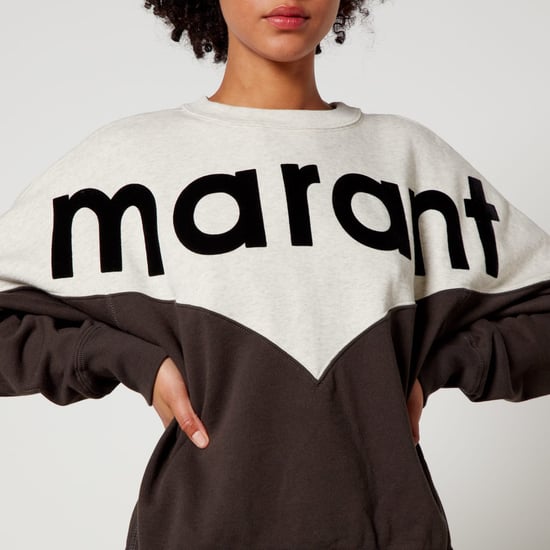 Damen Isabel Marant Étoile Houston Bi-Colour Logo Sweatshirt in Braun/Weiß - Image 3
