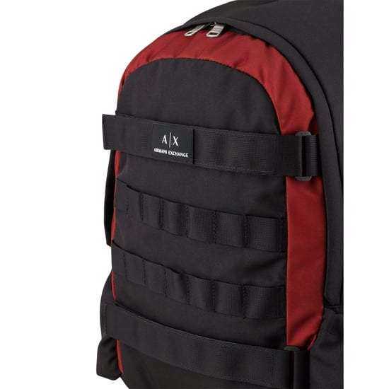 Armani Exchange - Rucksack, Logo (Schwarz/Rot) - Image 4