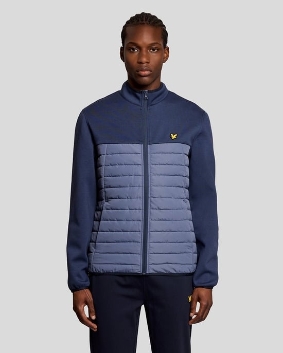Lyle & Scott Sports Hybrid-Fleecejacke – Blau - Image 1