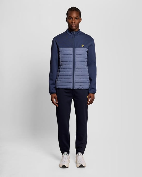 Lyle & Scott Sports Hybrid-Fleecejacke – Blau - Image 2