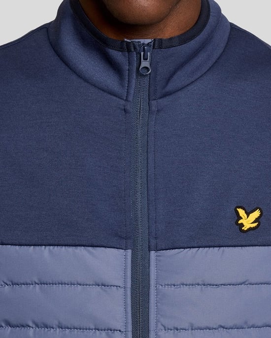 Lyle & Scott Sports Hybrid-Fleecejacke – Blau - Image 3