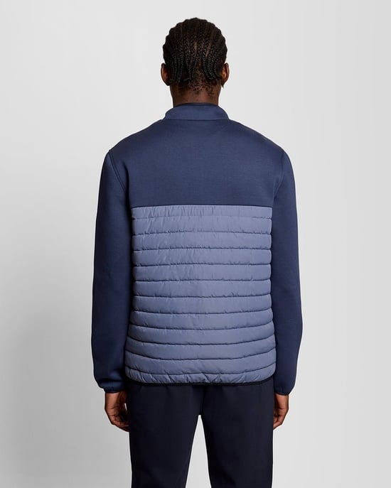 Lyle & Scott Sports Hybrid-Fleecejacke – Blau - Image 4